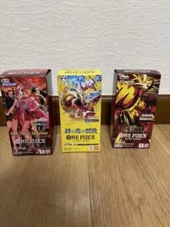 ONEPIECEカードゲーム 決戦の刻他 テープ付き未開封BOX パックセット