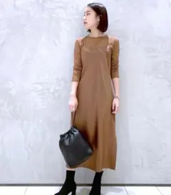 新品！theory セオリー サテンキャミワンピース オールインワン