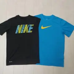 NIKE 150 Dri-FIT Tシャツ ブラック ブルー ２枚セット M L
