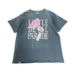 プリントTシャツ　半袖　墨色　古着　8#e
