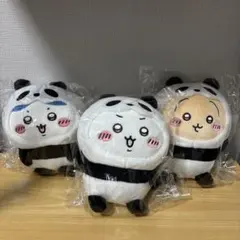 の*ん様 ちいかわ ハチワレ うさぎ パンダなぬいぐるみ 3体セット
