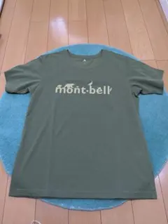 ☆美品　モンベル　mont-bell　ウィックロン　Tシャツ　カーキ　Lサイズ☆のサムネイル