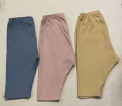 七分丈ボトムス　プティマイン1点、ユニクロ2点