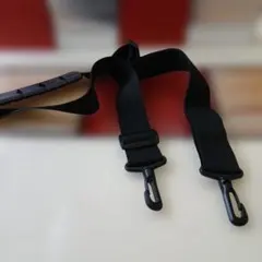 新品未使用ブラック ナイロン ショルダーストラップ滑り止め肩当て付き