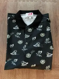 MASTER BUNNY EDITION ポロシャツ 総柄 ブラックのサムネイル