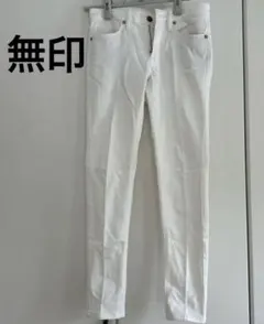 無印ホワイトデニムパンツ 23（58.5㎝）サイズ