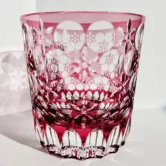 ☆新品未使用箱付☆旧東ドイツ製GDR☆岩津硝子☆色被せ切子特大