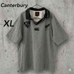 カンタベリー オールブラックス ポロシャツ XL グレー ニュージーランドのサムネイル