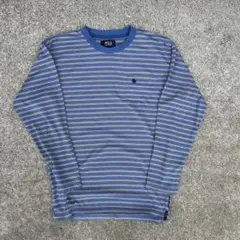 で*ち様 Polo 長袖カットソー　ボーダー　y2k