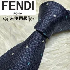 ✨未使用✨FENDI ROMA 現行　立体3Dズッカ柄　ナロータイ　ネクタイ ✨未使用✨FENDI ROMA 現行 立体3Dズッカ柄 ナロータイ ネクタイ
