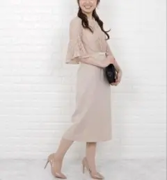 Lace Ladies 花柄レース ロング パーティドレス・ワンピース
