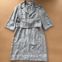 昭和レトロ 花柄ワンピース ジャケット 50s 60s 70s ヴィンテージ