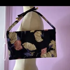 プラダ PRADA 花柄バック 保証書付き - メルカリ
