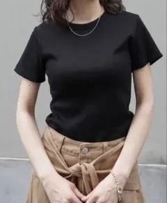 Re:EDIT テレコリブクルーネック半袖Tシャツのサムネイル