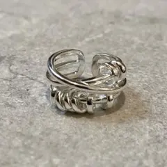 8号 シルバーリング 指輪 古着 Silverring デザイン◎ メンズアクセ