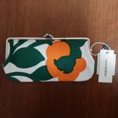 マリメッコ Pieni Green Green がま口 ポーチ marimekk