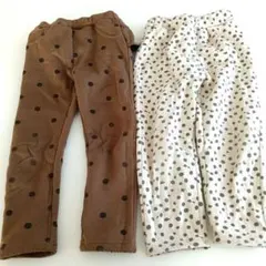 裏起毛 パンツ 2枚セット 110cm　長ズボン