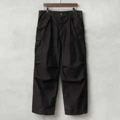 実物】米軍 M-65フィールドカーゴパンツDEEP BLACK染め L-R - メルカリ