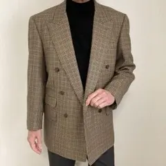 値下げしました　ロロピアーナ　ウール　ハウンドツース　ジャケット