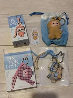 PIN FOR LOVE POPMART ラブブ イニシャル S LABUBU
