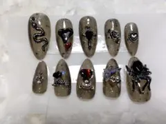 ☆現品☆　ゴシック風ネイルチップ