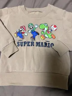 スーパーマリオ キッズ トレーナー 100cm 裏起毛