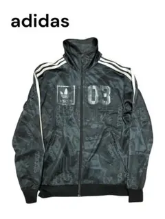 adidas アディダス　総柄　トラックジャージ