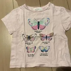 H&Mエイチアンドエムちょう蝶Tシャツバタフライ90.922y