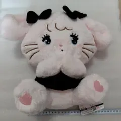 新品未使用 キャミー mikko BLACK RIBON BIGぬいぐるみ①