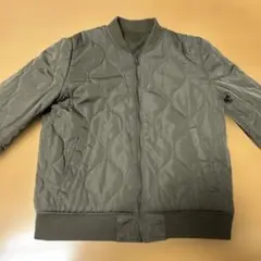 オリーブグリーン キルティングボンバージャケット