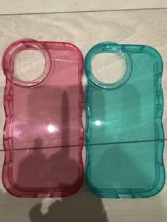 iPhone用透明ソフトケース2色セット