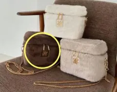 NICE CLAUP ナイスクラップ ノベルティ バニティバッグ モカ