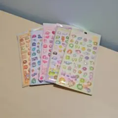 ボンボンドロップシール ぷくぷくシール 3D 5種セット