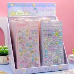 0126 ぷくぷく シール 立体 3D ボンボン ドロップ ぷっくり おばけ