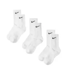 Nike ホワイト クルーソックス 3足セット 25-28