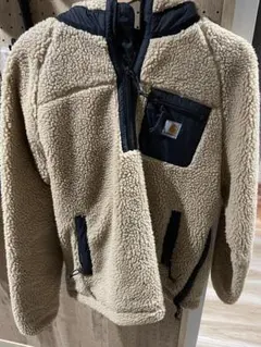 【最終値下げ】carhartt フリースジャケット S ベージュ