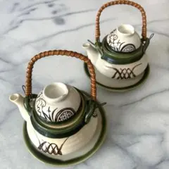織部　土瓶蒸し器　2セットのサムネイル