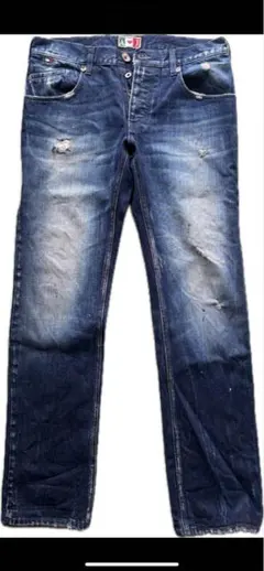 ARMANI JEANS ダメージ加工 デニムパンツ メンズ - メルカリ