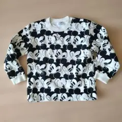 ミッキーマウス プリント 長袖トレーナー 120