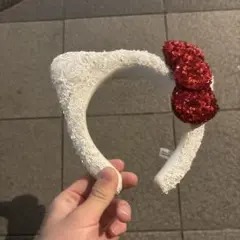 ハローキティカチューシャ（白と赤）