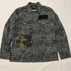 DIESEL シャツジャケット レオパード ミリタリー パンク