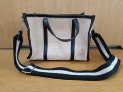 niko and... ショルダーバッグ ベージュと黒