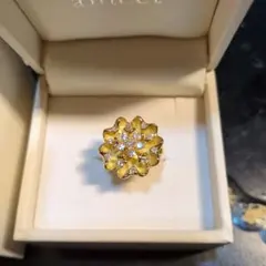 DAMIANI マルゲリータ リング 16mm PG ブラウンダイヤ アメシスト 