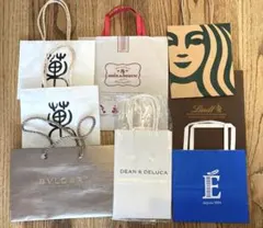 ショッパー　紙袋　食品　セット　9枚