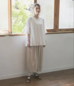 美品　快適！夏のお手入れらくらくバルーンキュロット　PF