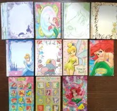 ディズニー　メモ帳　バラメモ　シール　ポストカード