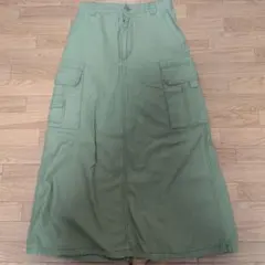 ニコアンド　バックサテンミニタリースカートＬsize
