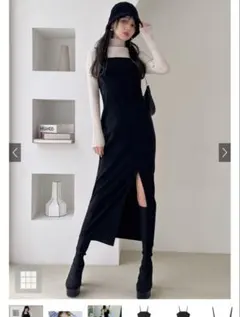 キャミ ロングワンピース