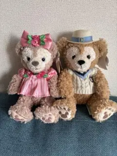 上海ディズニー ダッフィー＆シェリーメイ SSSぬいぐるみ 2体セット