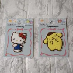 ダイソー　パイルワッペン　ワッペン　ハローキティ　ポムポムプリン　サンリオ